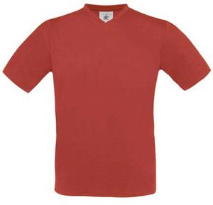 B&C CG153 - Kortærmet T-shirt med V-udskæring Red