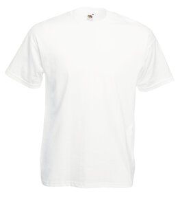 Fruit of the Loom SC221 - Kortærmet herre t-shirt til mænd 100% bomuld White