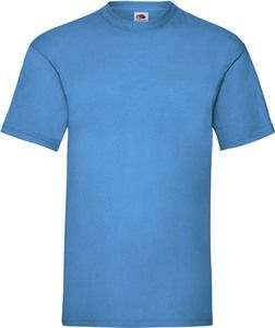 Fruit of the Loom SC221 - Kortærmet herre t-shirt til mænd 100% bomuld Azur Blue