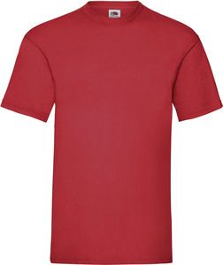 Fruit of the Loom SC221 - Kortærmet herre t-shirt til mænd 100% bomuld Red