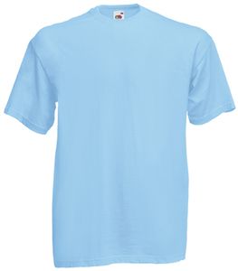 Fruit of the Loom SC221 - Kortærmet herre t-shirt til mænd 100% bomuld Sky Blue