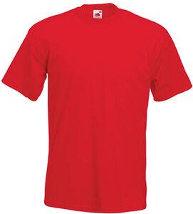 Fruit of the Loom SC61044 - Kortærmet herre t-shirt til mænd 100% bomuld Red