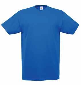 Fruit of the Loom SC22V - T-shirt til mænd i bomuld med V-hals Royal Blue