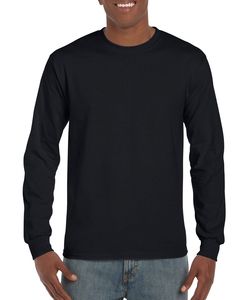 Gildan GI2400 - Langærmet herre t-shirt 100% bomuld Black