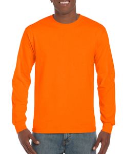 Gildan GI2400 - Langærmet herre t-shirt 100% bomuld Safety orange