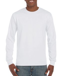 Gildan GI2400 - Langærmet herre t-shirt 100% bomuld White