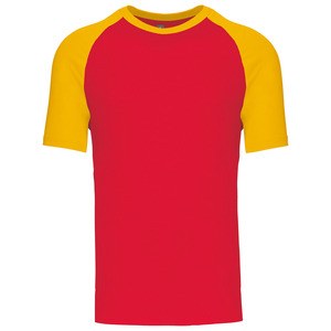 Kariban K330 - Base Ball Tofarvet kortærmet T-shirt
