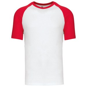 Kariban K330 - Base Ball Tofarvet kortærmet T-shirt