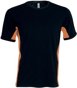 Kariban K340 - Tiger Tofarvet kortærmet T-shirt Black/Orange