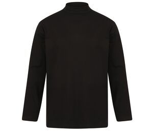 Henbury H020 - T-shirt med rullekrave Black