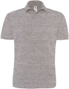 B&C CGHEA - Kraftig Pique Polo Heather Grey