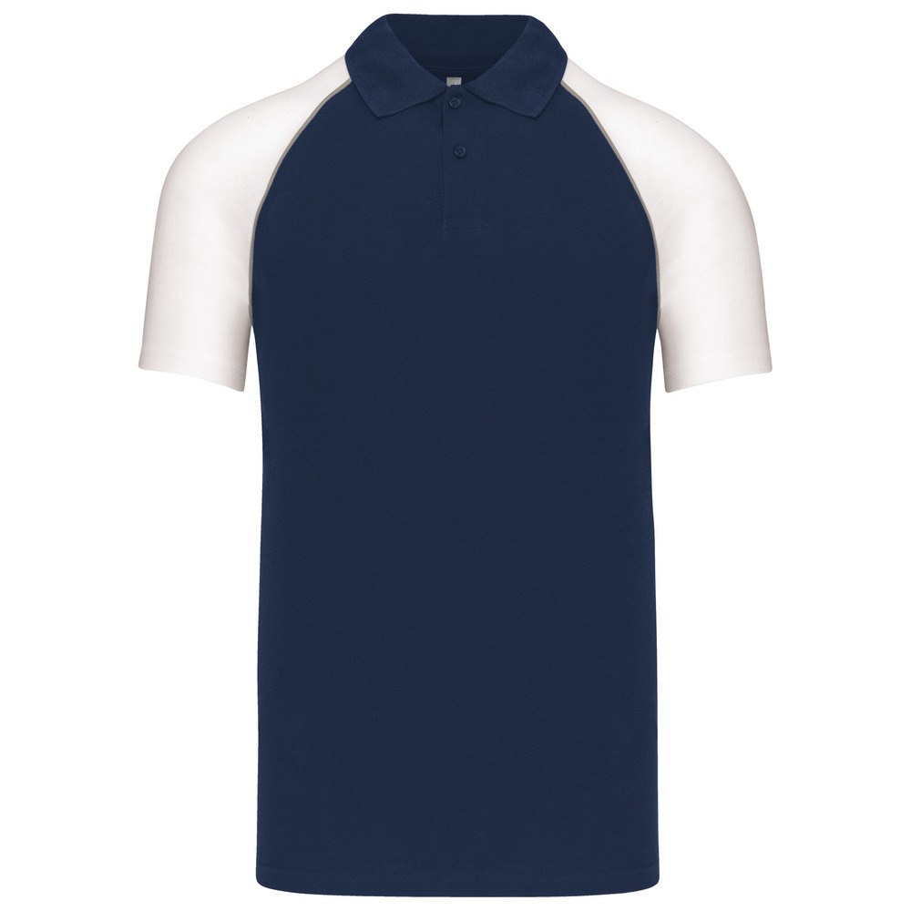 Kariban K226 - Kortærmet baseball -poloshirt