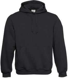 B&C CGWU620 - Sweatshirt med hætte Black