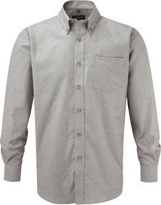 Russell Collection RU932M - Langærmet Oxford skjorte
