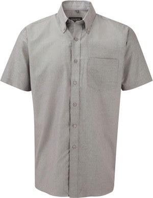 Russell Collection RU933M - Kortærmet Oxford skjorte