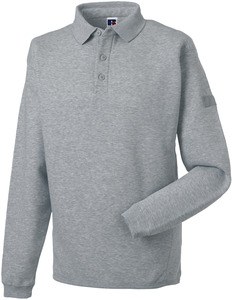 Russell RU012M - Sweatshirt med polokrave Light Oxford