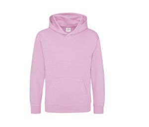 AWDIS JUST HOODS JH01J - Sweatshirt med hætte til børn Baby Pink