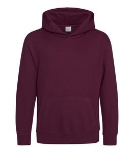 AWDIS JUST HOODS JH01J - Sweatshirt med hætte til børn Burgundy