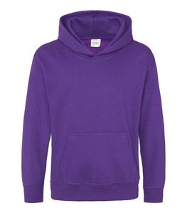 AWDIS JUST HOODS JH01J - Sweatshirt med hætte til børn Purple