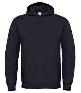 B&C BA405 - Sweatshirt med hætte til mænd og kvinder Black
