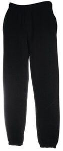 Fruit of the Loom SS405 - 80/20 elastiske joggingbukser Black