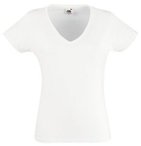 Fruit of the Loom SS047 - T-shirt med V-udskæring til kvinder