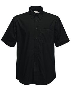 Fruit of the Loom SS112 - Kortærmet Oxford skjorte Black