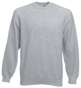 Fruit of the Loom SS270 - Klassisk Raglan sweatshirt Heather Grey