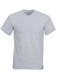 Fruit of the Loom SS034 - T-shirt med V-udskæring til mænd Heather Grey