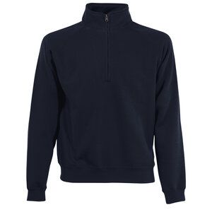 Fruit of the Loom SS830 - 1/4 Premium 80/20 sweatshirt med lynlås Deep Navy