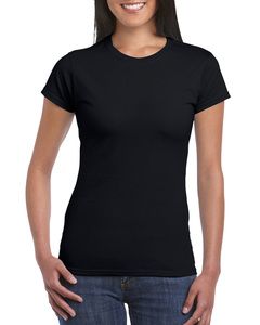 Gildan GD072 - Kvinders ringspundet 100% bomuldst-shirt Black