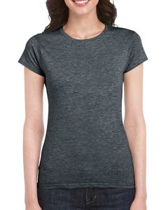 Gildan GD072 - Kvinders ringspundet 100% bomuldst-shirt Dark Heather