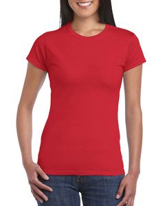 Gildan GD072 - Kvinders ringspundet 100% bomuldst-shirt Red