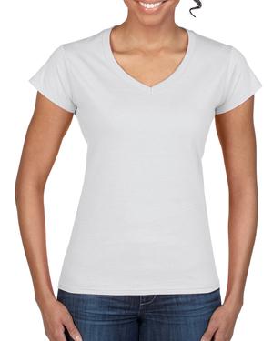 Gildan GD078 - T-shirt med V-udskæring til kvinder