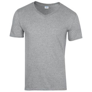 Gildan GD010 - Herre Softstyle T-shirt med V-udskæring Sports Grey