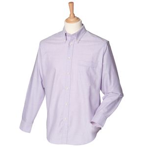 Henbury HB510 - Klassisk langærmet Oxford -skjorte