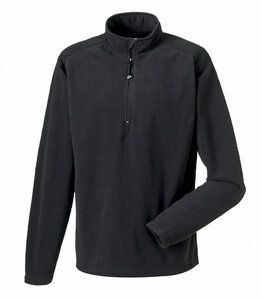 Russell J881M - Kvartlængde mikrofleece Black