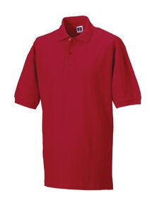 Russell J569M - Klassisk 100% bomuld Pique poloshirt Classic Red