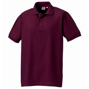 Russell J577M - Ultimate Classic 100% bomuld Pique poloshirt Burgundy