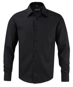 Russell Collection R-958M-0 - Skræddersyet Ultimate Non-Iron Shirt Ls Black