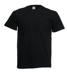 Fruit of the Loom 61-082-0 - Mænds originale 100% bomulds-T-shirt Black