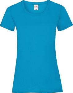 Fruit of the Loom 61-372-0 - Lady-Fit 100% bomulds t-shirt Azure Blue