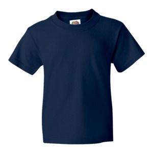 Fruit of the Loom 61-033-0 - Børne t-shirt 100% bomuldsværdivægt Navy