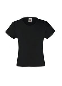 Fruit of the Loom 61-005-0 - T-shirt til piger med værdi Black