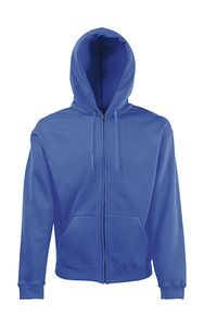 Fruit of the Loom 62-034-0 - Sweatshirt med lynlås med hætte Royal blue