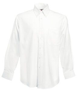 Fruit of the Loom 65-114-0 - Oxford skjorte Ls White