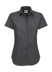 B&C SWT84 - Skarp twill skjorte Dark Grey