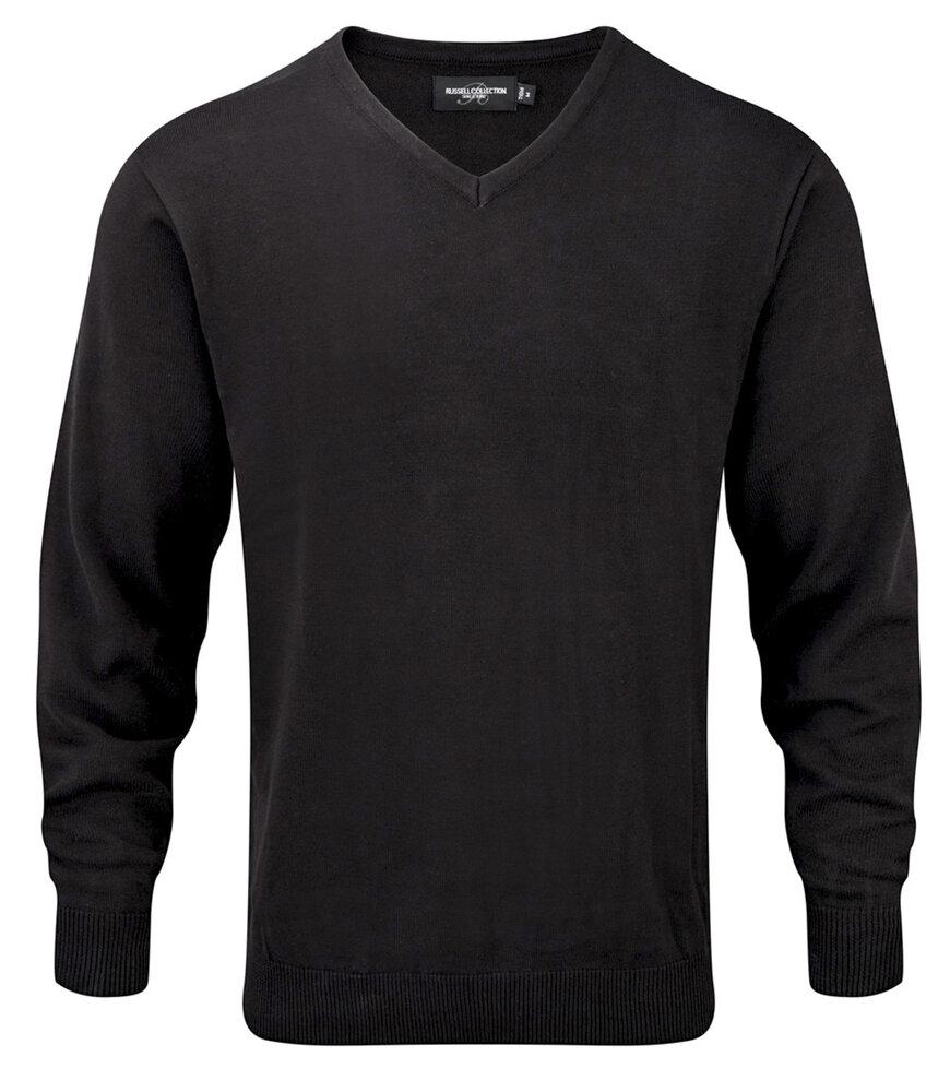 Russell J710M - Sweater med V-udskæring