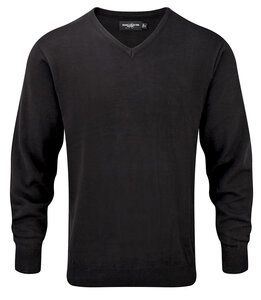 Russell J710M - Sweater med V-udskæring Black