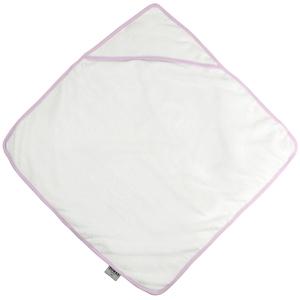 Towel city TC036 - Baby badekappe White/ Pink